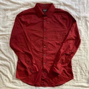 EUC Extra Slim Solid Wrinkle-Resistant Performance Dress Shirt